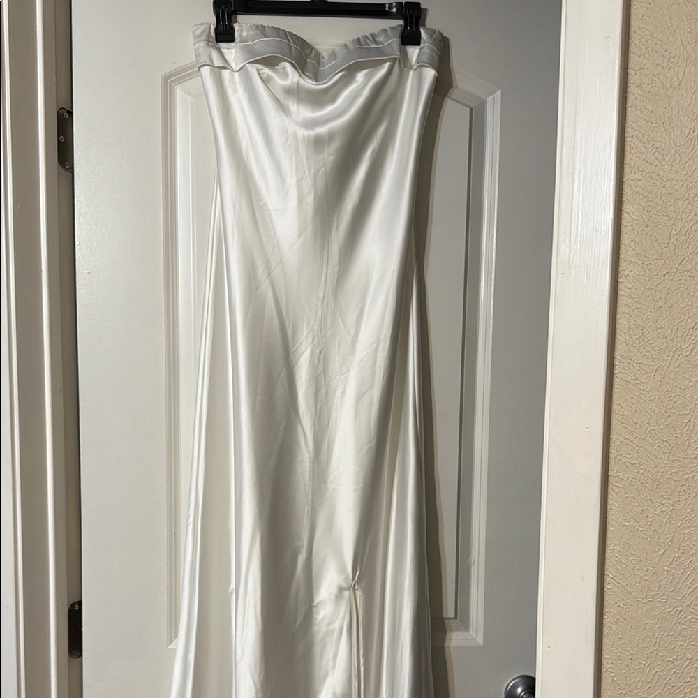 Altar'd State Strapless White Dress